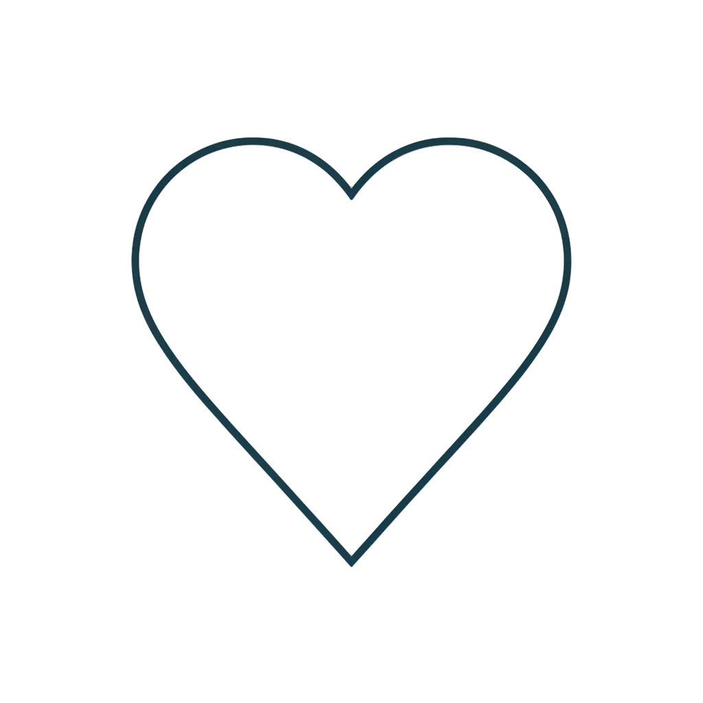 please make it a thinner outline in hex #0A3B4E